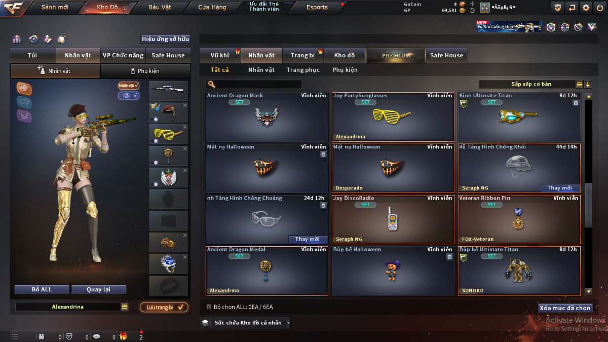 shop acc cf uy tin gia re